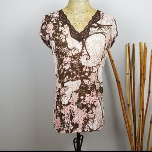 Emma James sheer top size 10 EUC